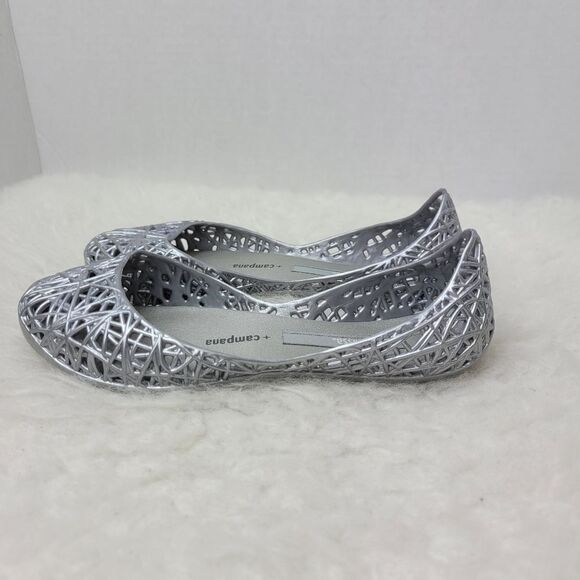 Campana Zig Zag Iv Inf 06458 Silver Kids Shoes Size 13 - Picture 3 of 8